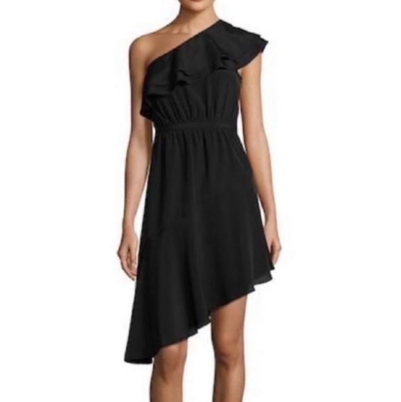Likely Dresses & Skirts - LIKELY One-Shoulder Asymmetrical Ruffled Dress Size 8